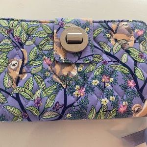 vera bradley sloth wallet